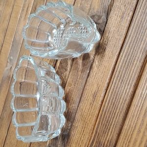 Princess House Crystal Spoon Holders Set of 2